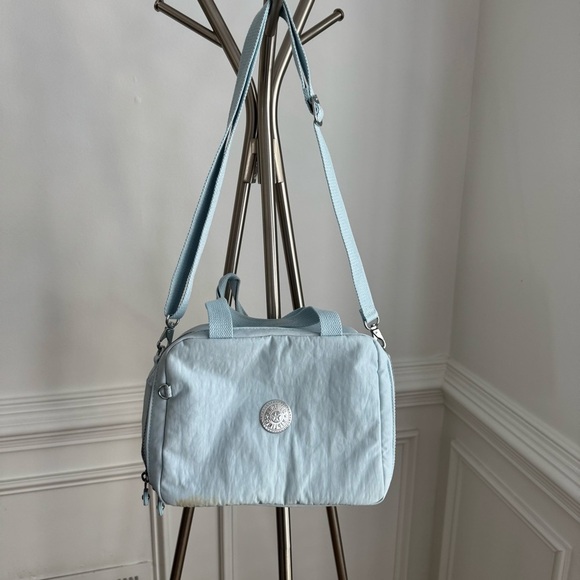 Kipling Light Blue Crossbody Insulated Lunch Box - Picture 1 of 7